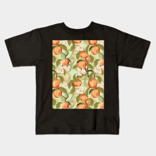 Peach Pattern Art Kids T-Shirt